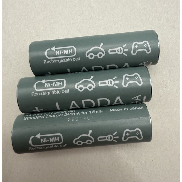 IKEA LADDA AA 2450mAH Rechargeable Batteries Multi-Use NiMH Clock Remote Toy 3pc - Picture 6 of 8